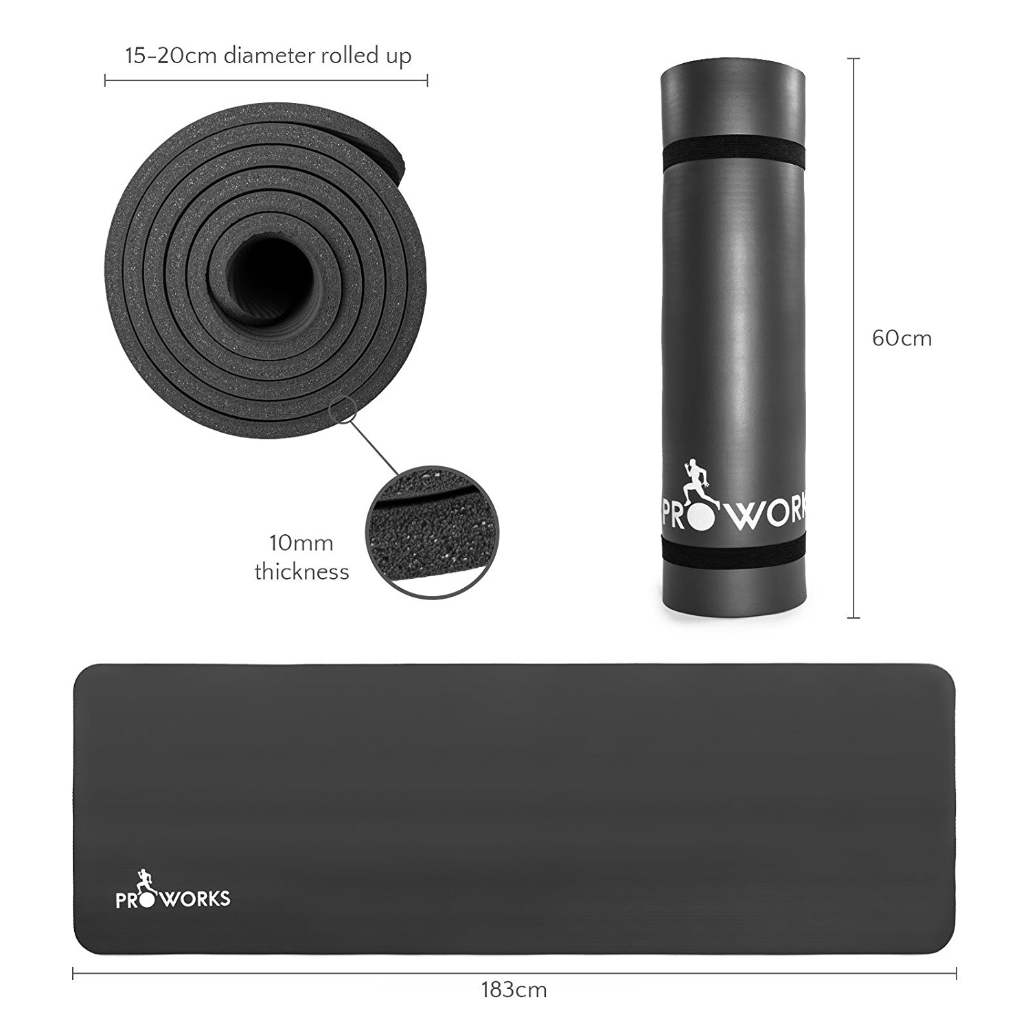 Basic Yoga Mat with Carry Strap