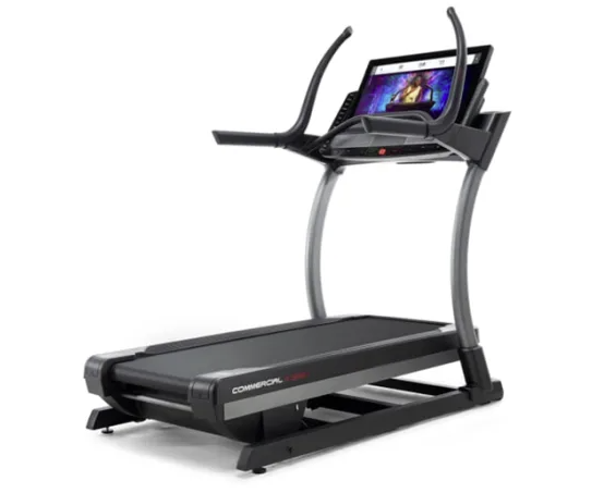 Flat View of the X32i Commercial Treadmill