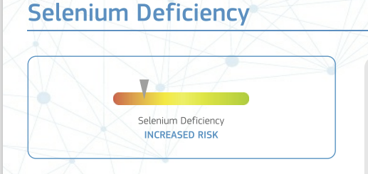 My DNA results showed a risk of selenium deficiency